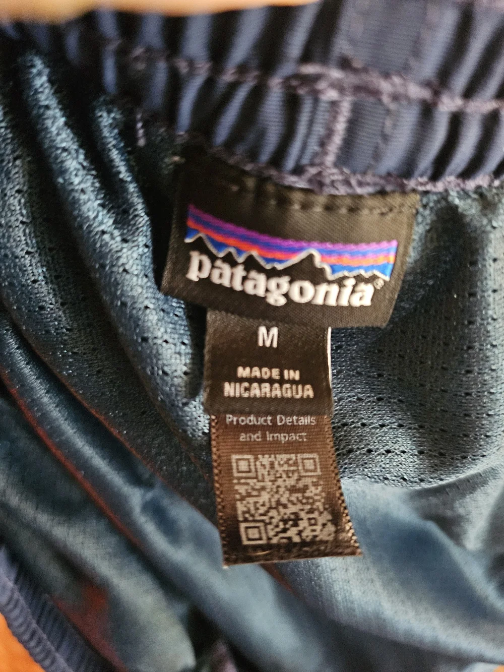 Patagonia Mens Navy Blue Lined Swim/Board Shorts Size M